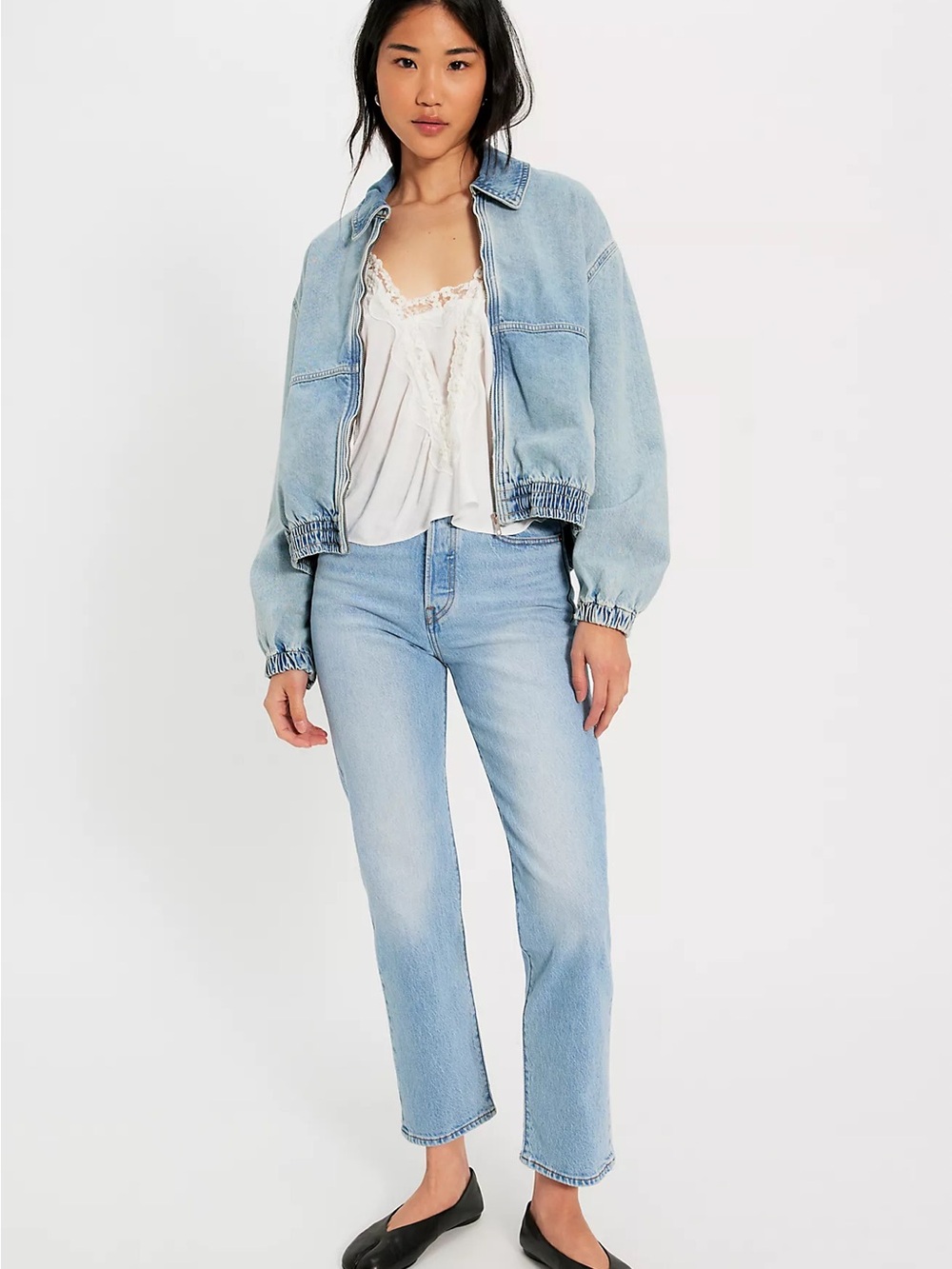 Levi’s High-Rise Wedgie Jeans in Light Blue